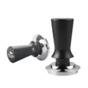 FEN59 Black 51mm Tamper Kopi Click Spring Loaded One Two Cups