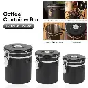LISM Toples Stainless Penyimpanan Biji Kopi Rekam Tanggal Storage Jar 1.8L