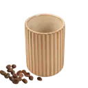 GS145 Brown 300ml Gelas Cafe Keramik Vintage