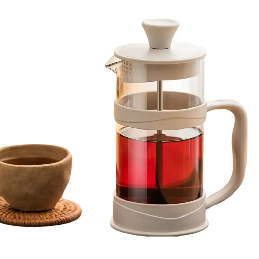 GIANXI French Press Plunger Coffee Maker Pot 350ml - TBL207 - White