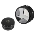 HB3 Macaron Black 51mm Distribution Tamper One Two Cups