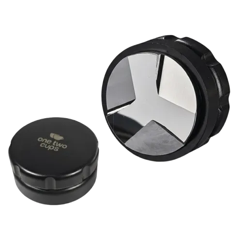 HB3 Macaron Black 58mm Distribution Tamper One Two Cups