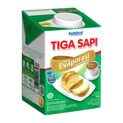 [BSU010] Susu Evaporasi Tiga Sapi 500g