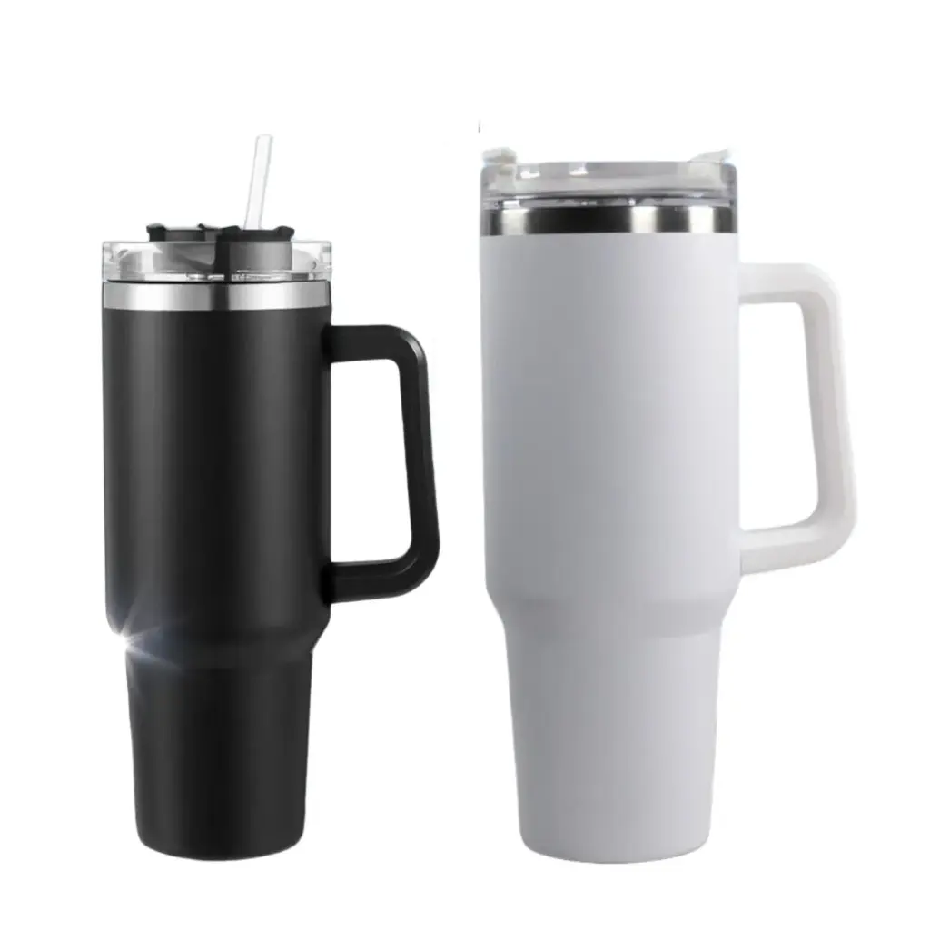 TLXT Botol Minum Tumbler Air Panas Dingin Straw Flask BPA Free 1.2L