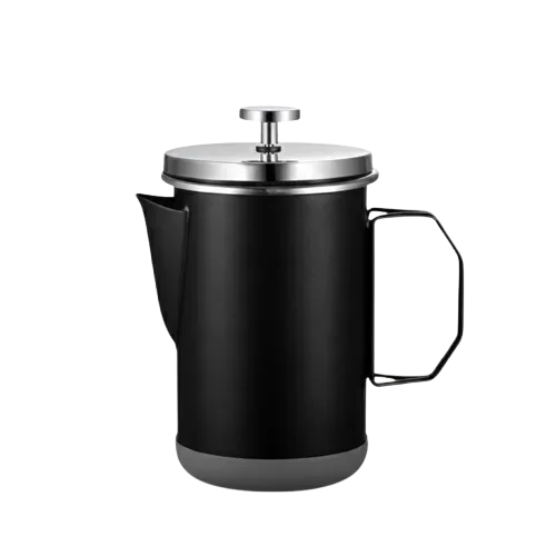 KG10 Black 1L French Press Coffee Maker Pot Filter One Two Cups