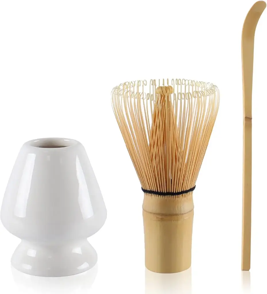 S42 Matcha Set 3in1 Chasen, Chasen Stand, Chasaku One Two Cups