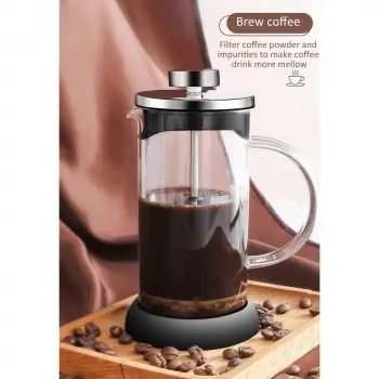 CT300 ENOCH 800ml French Press Coffee Maker Pot 3 Layer Filter