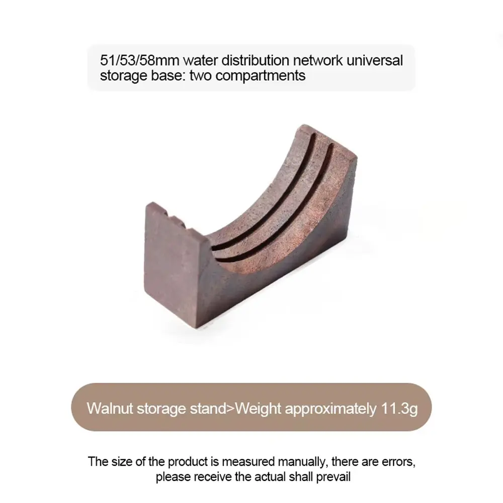 Elpinis 2 slot Rak Puck Screen Filter Holder Bracket Wooden Stand 