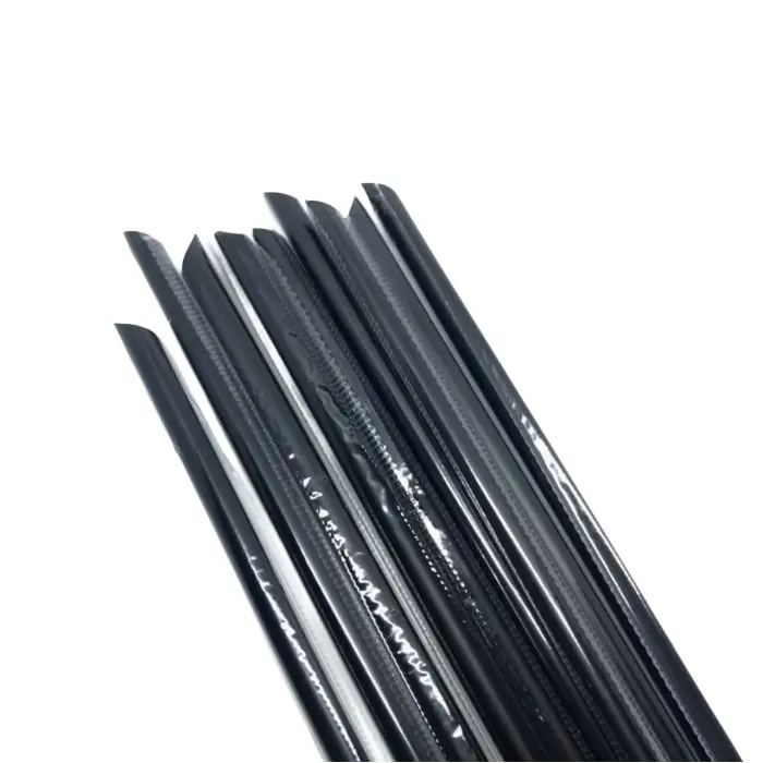 [PCSD005] 250 Pcs Sedotan Runcing Hitam Steril