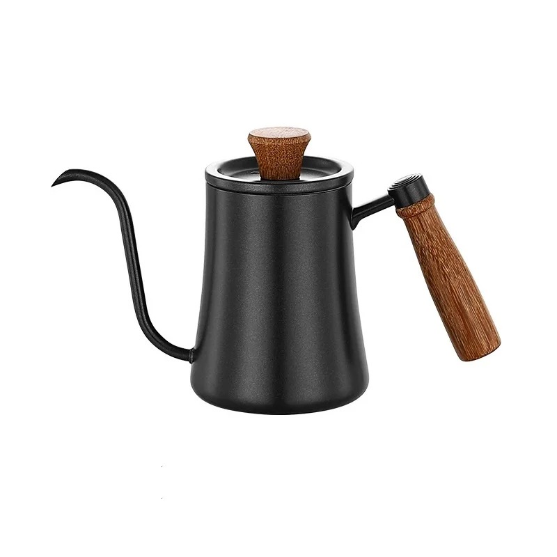 [PKTLG007-A] TC55 Black 500ml Teko Leher Angsa Gooseneck Kettle One Two Cups