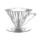 INU86 KP10 iMellow Coffee Dripper V60 1-2 Cups One Two Cups