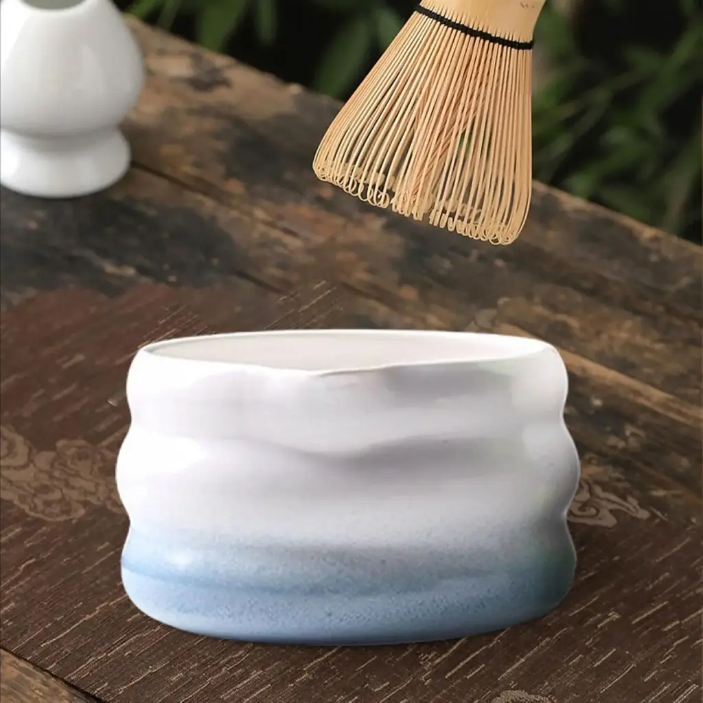 D500 Blue 500ml Chawan Matcha Mixing Bowl One Two Cups