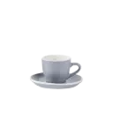 Cangkir Espresso 50ml + Saucer – Keramik Abu-Abu Estetik | Porcelain Tahan Panas