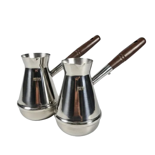 INU70 Silver 700ml Milk Latte Pitcher Long Handle Stainless Steel