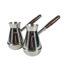 INU70 Silver 700ml Milk Latte Pitcher Long Handle Stainless Steel