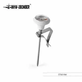 CT5614W White Termometer Kopi Celcius and Fahrenheit with Clip