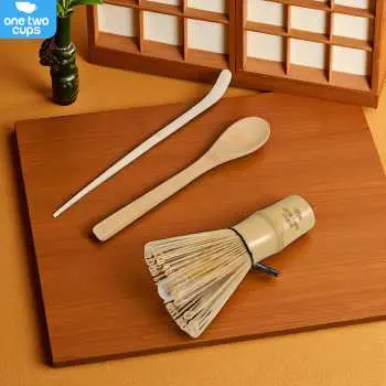 [MEMS002] S40 Matcha Set 3in1 Chasen Whisk Chashaku One Two Cups