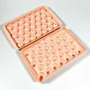 SLYZ11 Pink Cetakan Es Batu Jelly Bulat 33 Grid Ice Cube Tray BPA Free