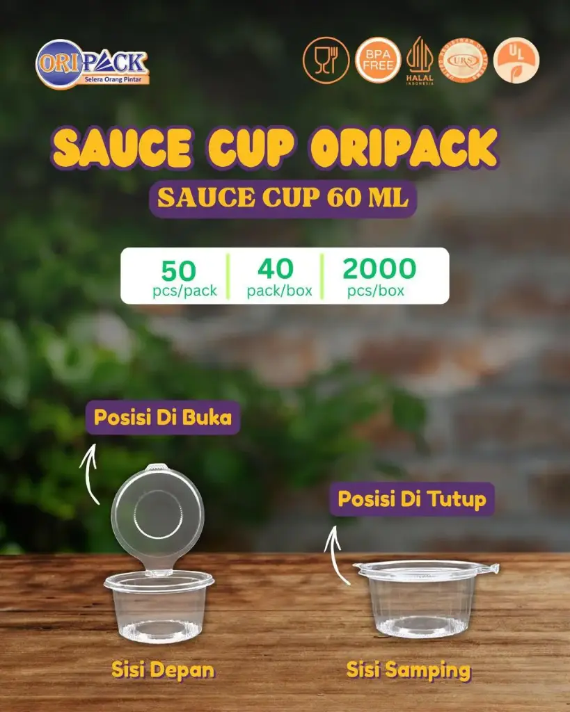 [KMTS006] 60ml Sauce Cup Oripack
