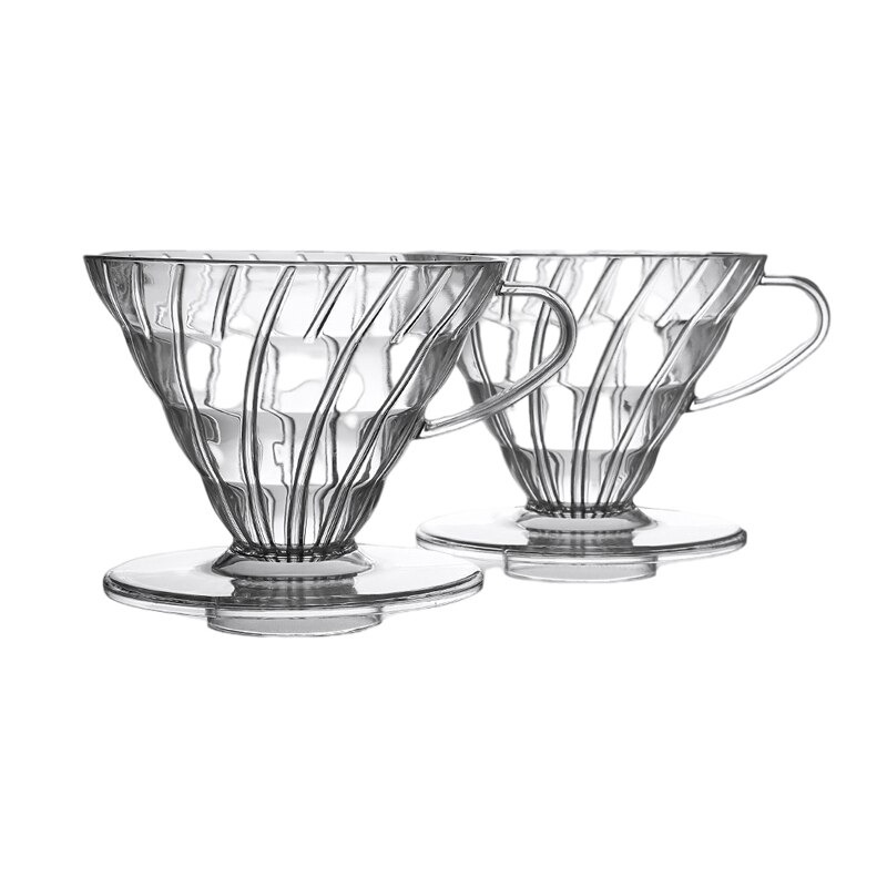 SE105 Coffee Dripper V60 Akrilik Gray 1-4 Cups
