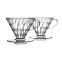 SE105 Coffee Dripper V60 Akrilik Gray 1-4 Cups
