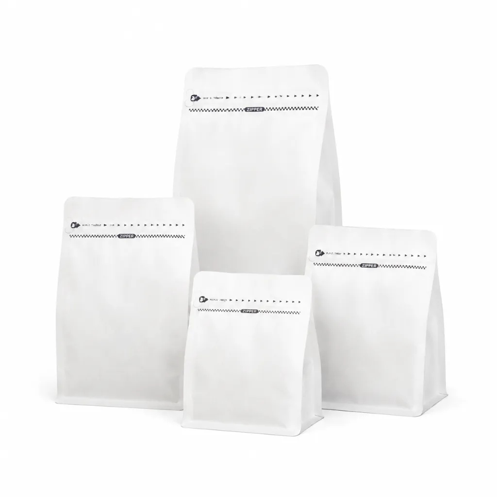 [KK006] 250g Kemasan Kopi Standing Pouch Rice Paper Zipper Lock