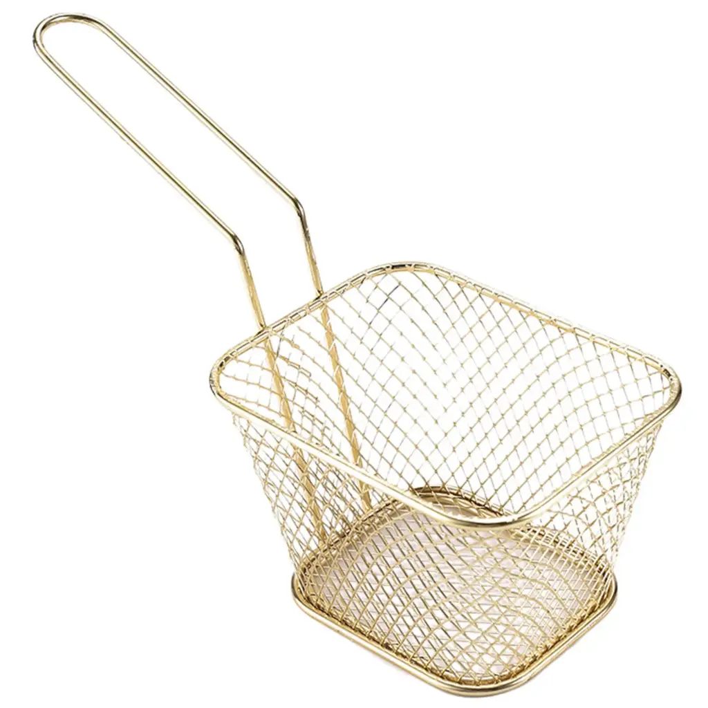 [PCSRG009] SP65 Gold Keranjang Kentang Goreng Frying Basket - S (8x10)