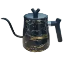 CH15 ELPINIS Black 1.5L Gold Teko Leher Angsa Gooseneck Pour Over Kettle