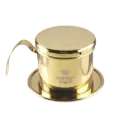 PF304 Gold 120ml Vietnam Drip Sekrup Coffee Filter Stainless One Two Cups