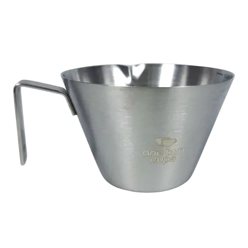 HN10 HOUSEEN Silver 100ml Espresso Shot Measuring Cup