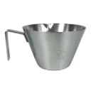 HN10 Silver 100ml Espresso Shot Measuring Cup One Two Cups
