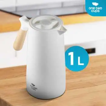 [PKTLG041] LS029 White 1L Thermos Teko One Two Cups