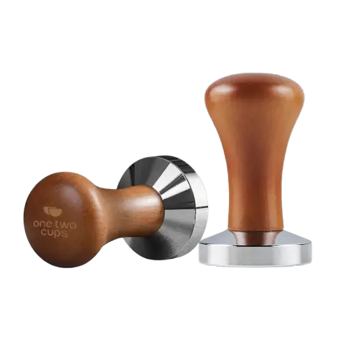 T15 Tamper Dark Brown 51mm One Two Cups