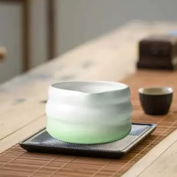 D500 Green 500ml Chawan Matcha Mixing Bowl