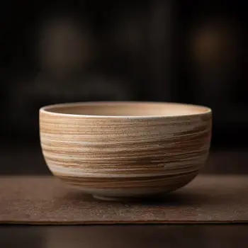 VCM Brown White 480ml Chawan Matcha Mixing Bowl