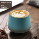 FB014 FLAMBE Gray Blue Gelas Cafe Keramik Japanese Style