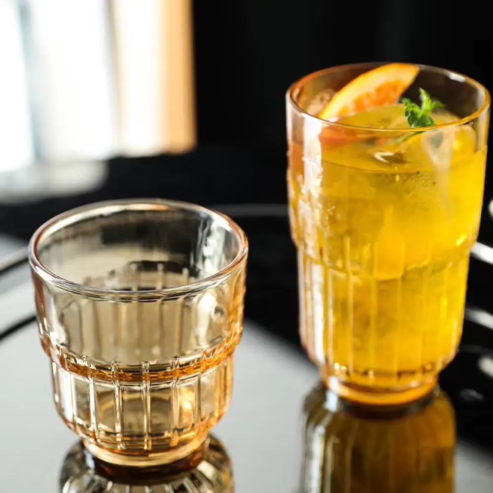 [PCGC006] CG201 355ml Gelas Cafe Aesthetic Brown