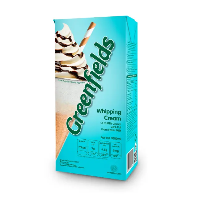 Whipping Cream Greenfields 1L
