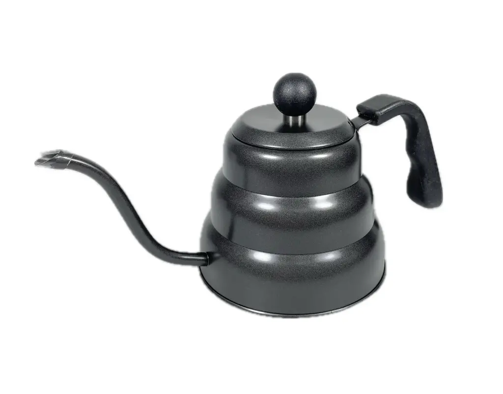 PRF10 Black 1L Teko Leher Angsa Gooseneck Kettle