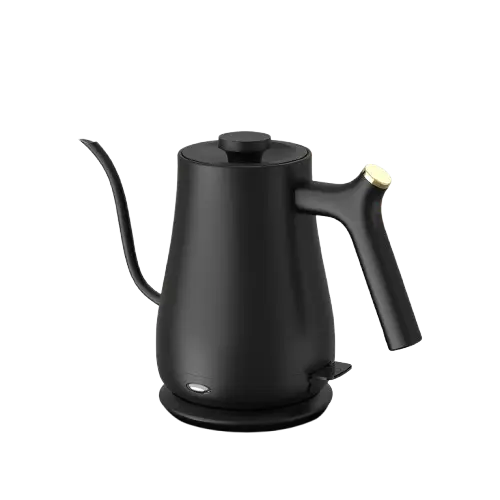PY0805A Black 900ml Teko Leher Angsa Gooseneck Kettle One Two Cups