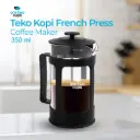 KG73I 350ml French Press Coffee Maker Pot One Two Cups