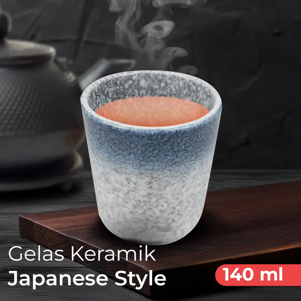[PCGC002-B] A2 Gray 140ml Gelas Cafe Keramik