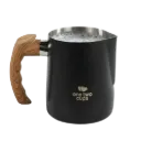 LS9 Black 600ml Milk Jug Gagang Kayu One Two Cups