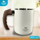 LS9 White 600ml Milk Jug Gagang Kayu