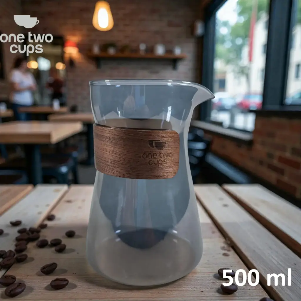 [PKSPO005-B] L1 Gray 500ml Pour Over Coffee Server One Two Cups