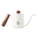 TC36 OTC36 White 350ml Teko Leher Angsa Gooseneck Kettle One Two Cups