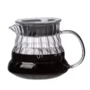 XGS36 Transparent 360ml Pour Over Coffee Server + Lid One Two Cups