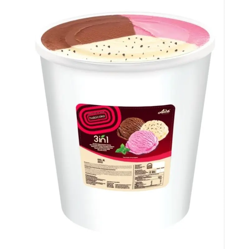 [ICE001] Ice Cream Neapolitan 3in1 8L