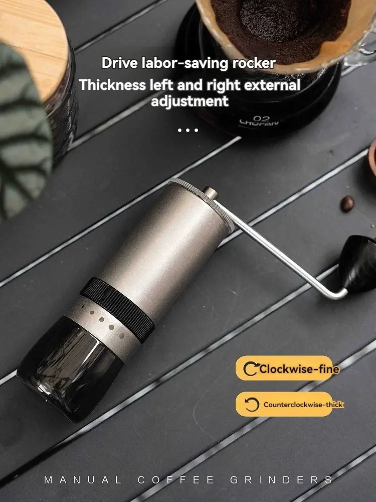 [PKGM010] I88 Silver Seven Cornered Steel Alat Penggiling Kopi Coffee Grinder One Two Cups