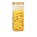 HC1019 1L 8x8x20 Toples Kaca Kedap Udara One Two Cups